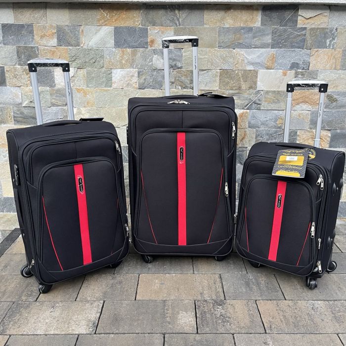 Чемодан тканевый большой Wings 1706 L Черный