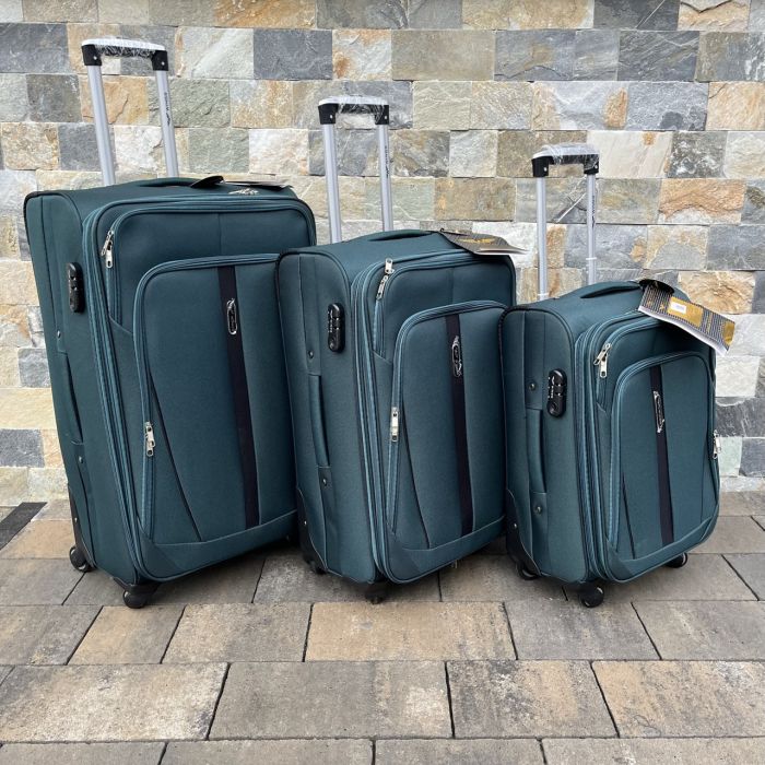 Валіза тканинна велика Wings 1706 L Зелений