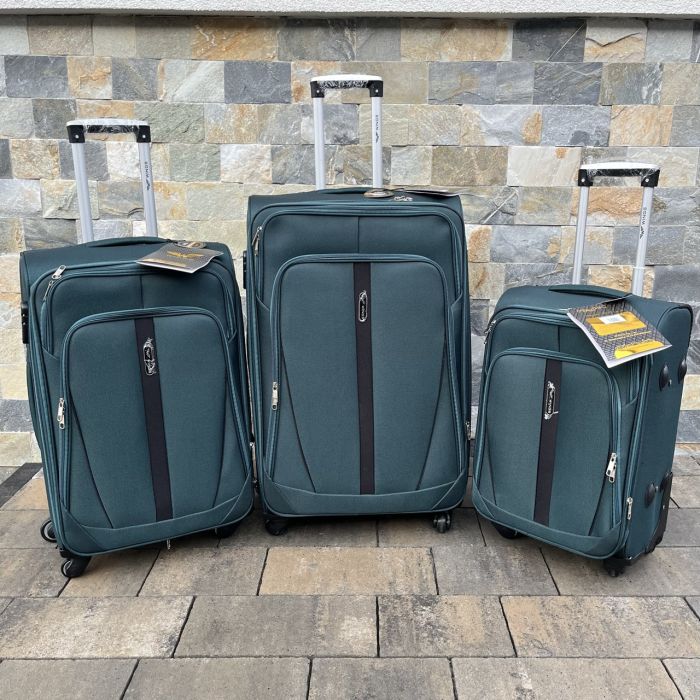 Валіза тканинна мала Wings 1706 S Зелений