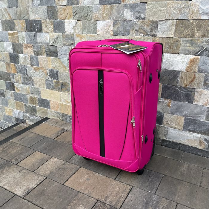Валіза тканинна велика Wings 1706 L Рожевий