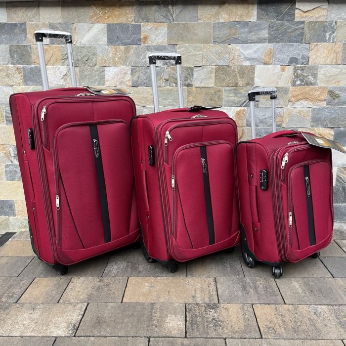 Валіза тканинна мала Wings 1706 S Бордовий