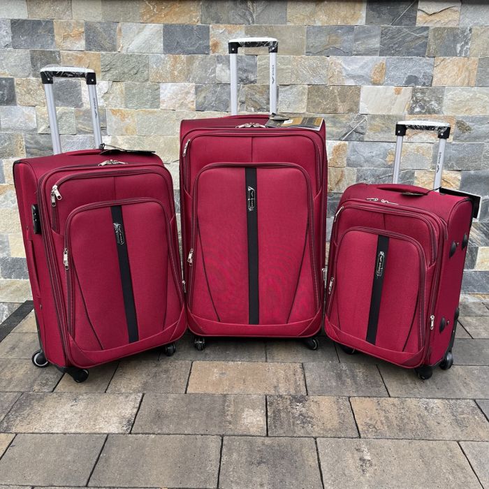 Валіза тканинна велика Wings 1706 L Бордовий