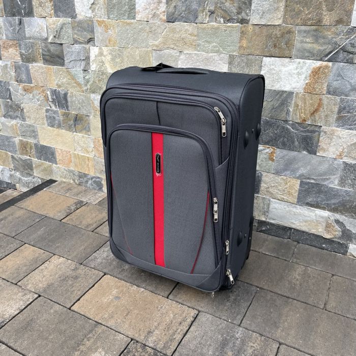 Валіза тканинна середня Wings 1706 M Графітовий