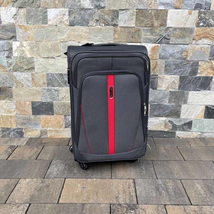 Валіза тканинна середня Wings 1706 M Графітовий