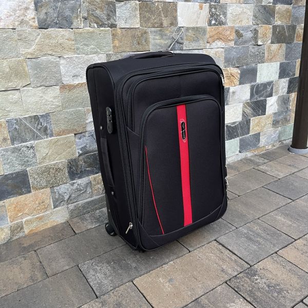 Чемодан тканевый средний Wings 1706 M Черный