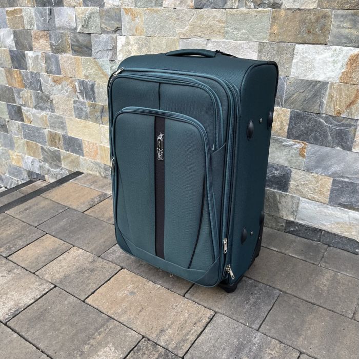 Чемодан тканевый средний Wings 1706 M Зеленый