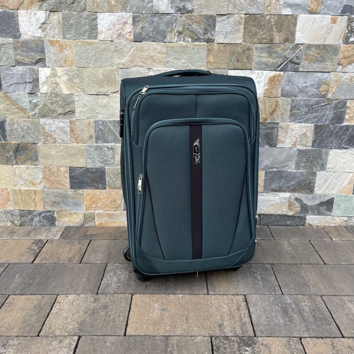 Чемодан тканевый средний Wings 1706 M Зеленый