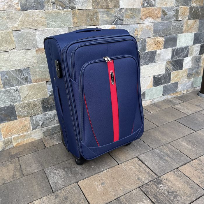 Чемодан тканевый средний Wings 1706 M Синий