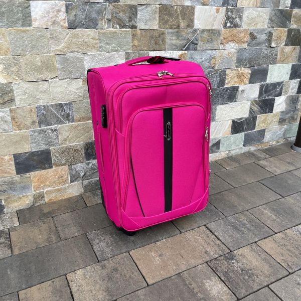Чемодан тканевый средний Wings 1706 M Розовый