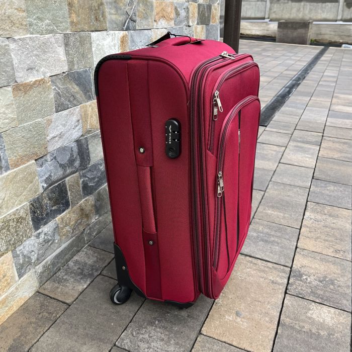 Валіза тканинна середня Wings 1706 M Бордовий