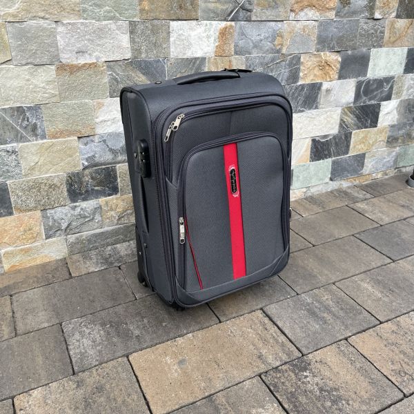 Чемодан тканевый малый Wings 1706 S Графитовый