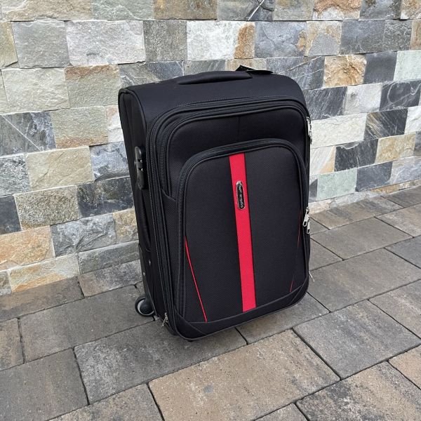 Чемодан тканевый малый Wings 1706 S Черный