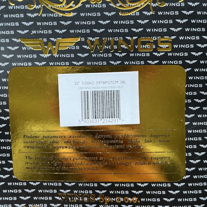 Валіза тканинна мала Wings 1706 S Зелений