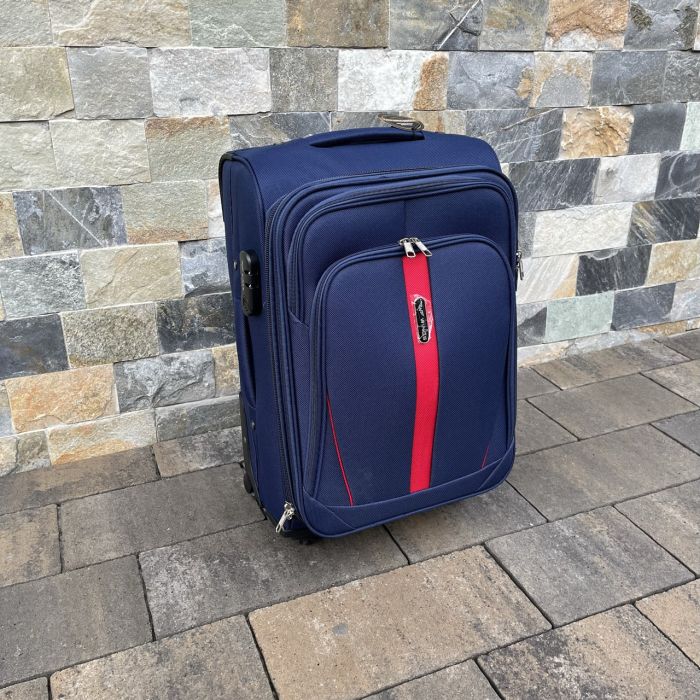Чемодан тканевый малый Wings 1706 S Синий