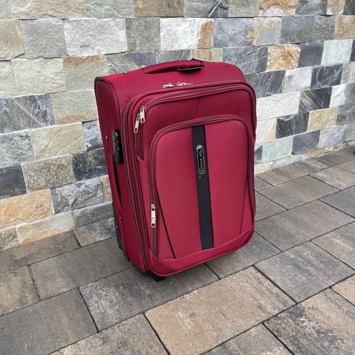 Валіза тканинна мала Wings 1706 S Бордовий