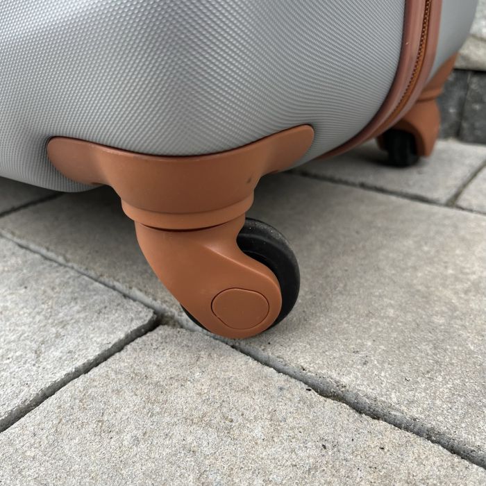 Чемодан дорожный большой Wings 402 L Серебряный