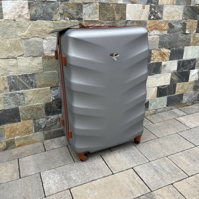 Чемодан дорожный большой Wings 402 L Серебряный