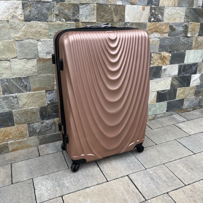 Валіза дорожня велика Wings 304 L Рожеве золото