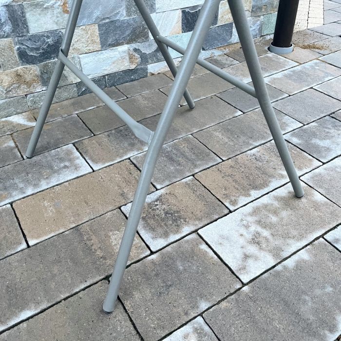 Садовый стол раскладной HTR80 80х80х110 см Светло-серый