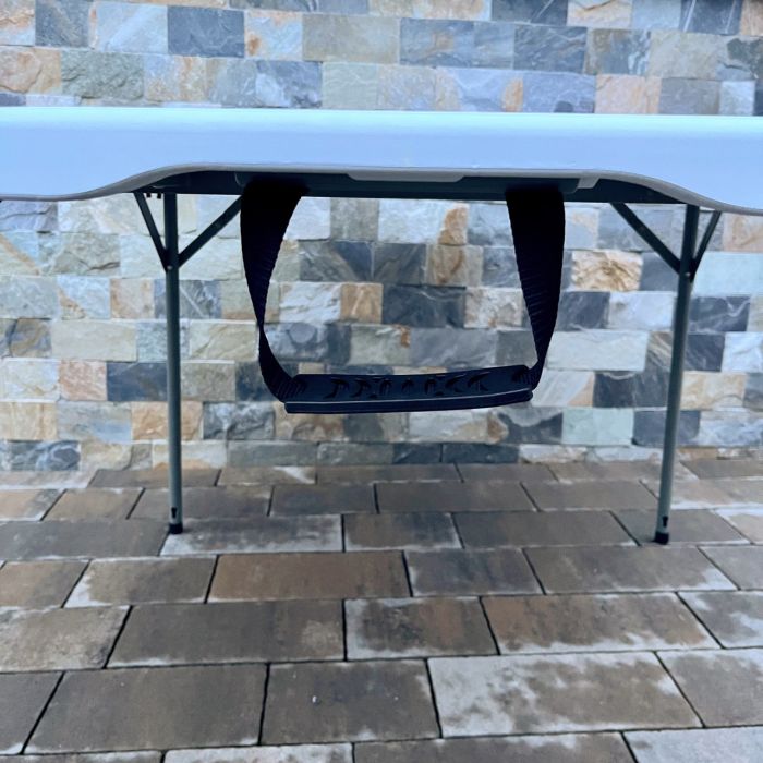 Садовый стол раскладной HTR150F 150х150х74 см Светло-серый