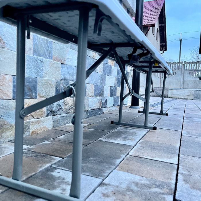 Раскладная скамейка HT004 Светло-Серый