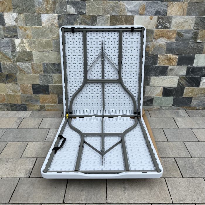 Садовый стол раскладной HTF153 152х72х74 см Светло-серый