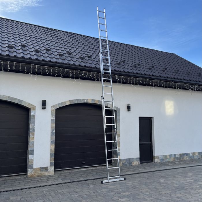 Лестница 3-секционная универсальная HIGHER 3х10 | 6,45 м