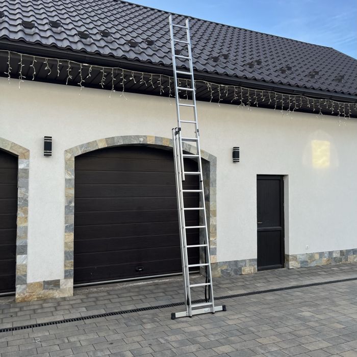 Лестница 3-секционная универсальная HIGHER 3х10 | 6,45 м