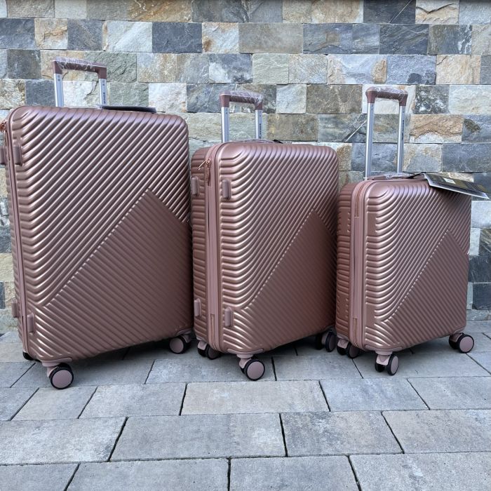 Валіза дорожня велика Wings WN01 L Рожеве золото