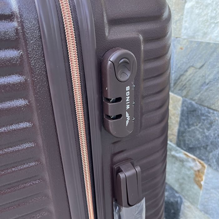 Валіза дорожня середня Wings WN01 M Коричневий