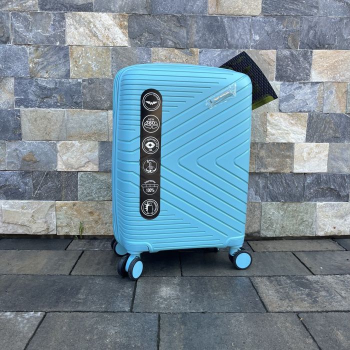 Валіза дорожня мала з поліпропілену Wings DQ181-05 S Блакитний (Macaron blue)