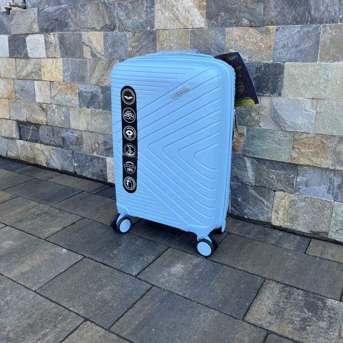 Валіза дорожня мала з поліпропілену Wings DQ181-05 S Світло-синій (Light blue)