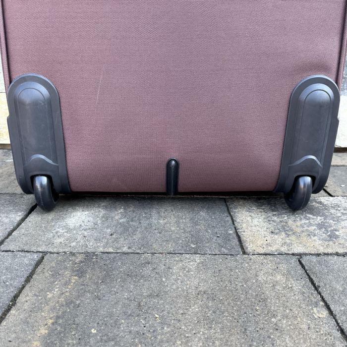 Валіза тканинна велика на 2 колесах Wings 6802 L Коричневий