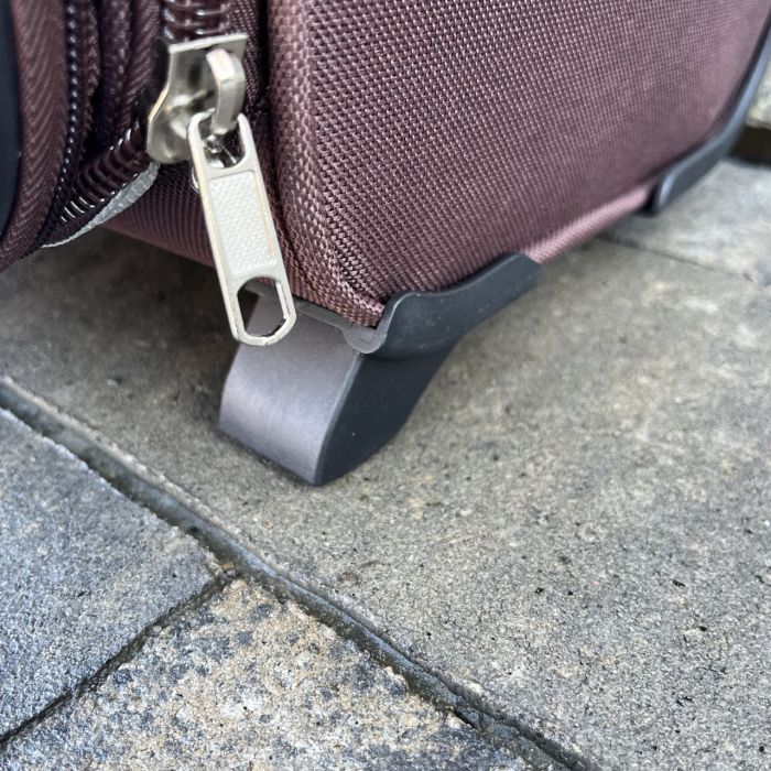 Валіза тканинна середня на 2 колесах Wings 6802 M Коричневий