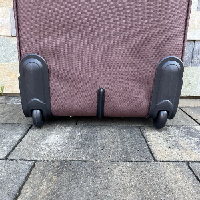 Чемодан тканевый средний на 2 колесах Wings 6802 M Коричневый