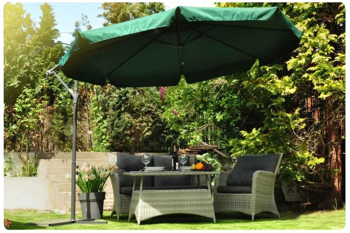 Зонт садовый с наклоном PLONOS 4232 Зеленый