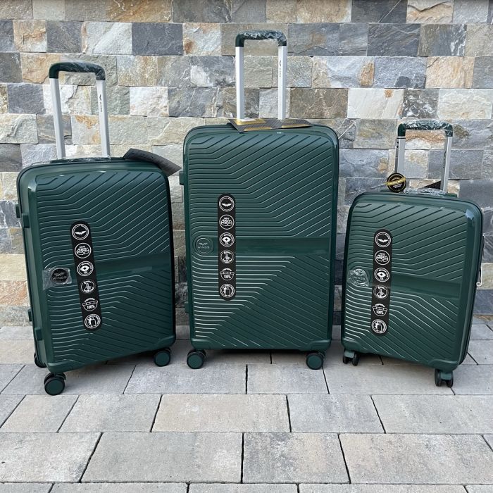 Валіза дорожня велика з поліпропілену Wings DQ181-04 L Зелений