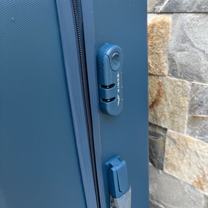 Чемодан дорожный большой Wings 266 L Синий