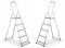 Односторонняя алюминиевая лестница HIGHER 5-ступенчатая 125 кг