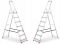Одностороння алюмінієва драбина HIGHER 7-ступенева 125 кг