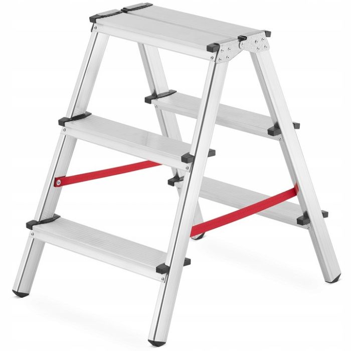 Двухсторонняя алюминиевая лестница HIGHER 2х3 125 кг