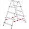 Двухсторонняя алюминиевая лестница HIGHER 2х5 125 кг