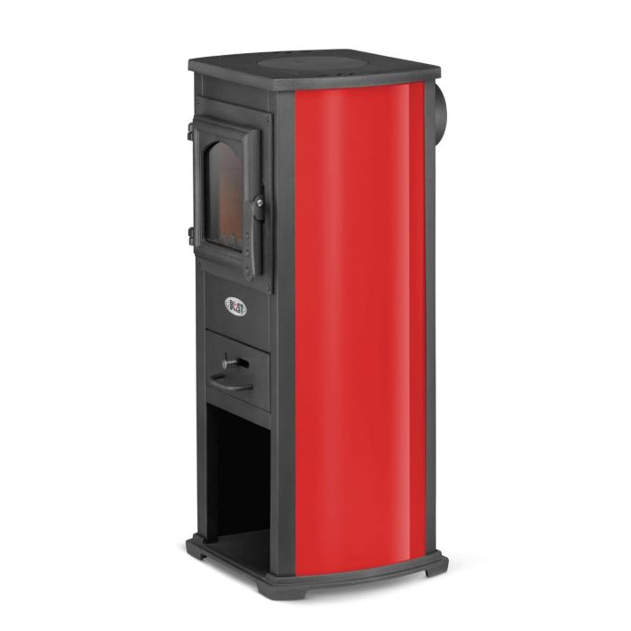 Стальная каминная печь BLIST Ekonomik Lux 8,5 кВт Красный