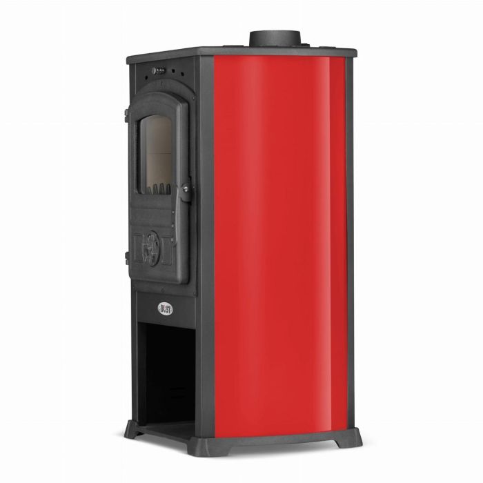 Стальная каминная печь BLIST ZAR 12 кВт Красный