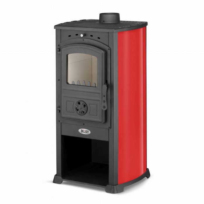 Стальная каминная печь BLIST ZAR 12 кВт Красный