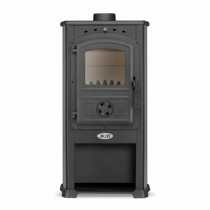 Стальная каминная печь BLIST ZAR 12 кВт Графитовый