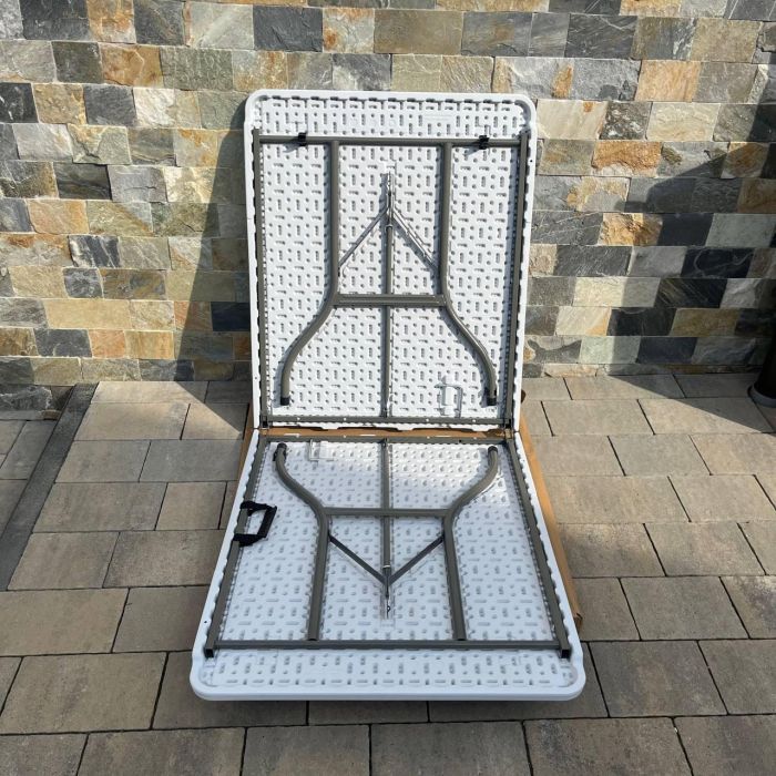 Садовый стол раскладной HTF183 183х75х74 см Светло-серый