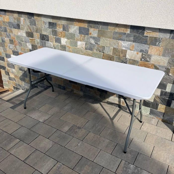 Садовый стол раскладной HTF180 180х74х74 см Светло-серый