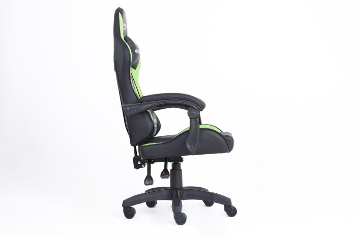 Комп‘ютерне крісло із карбоновими вставками CARBON Quattro Gaming Чорно-зелений