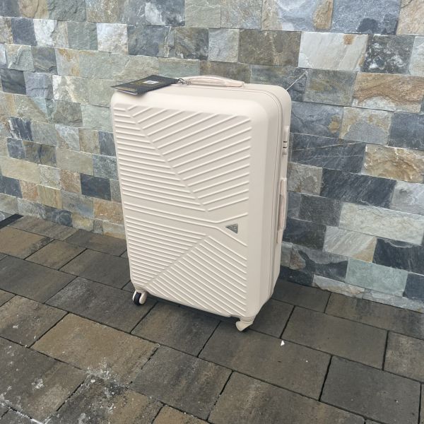 Чемодан дорожный большой Wings 266 L Кремовый